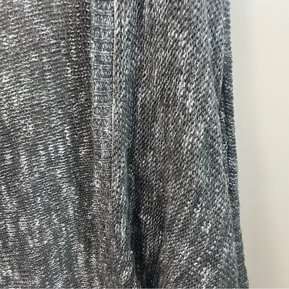 Yoki Gray Open‎ Front Knit Cardigan Sweater Lightweight Slouchy Fit M Whimsigoth